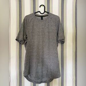 lululemon athletica Heathered Gray Drysense Short Sleeve Tee